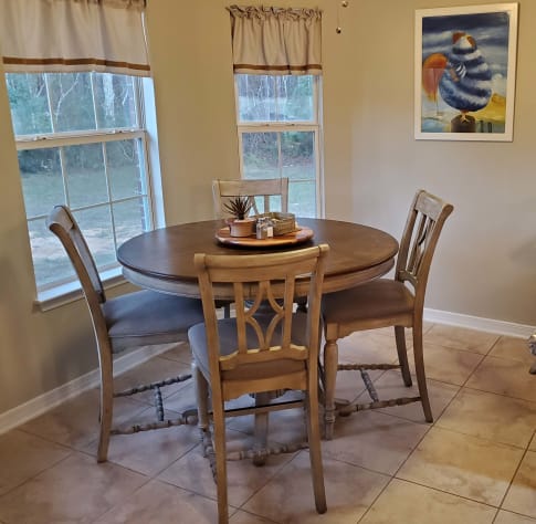 Breakfast table