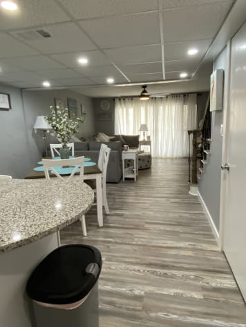 Large open Kitchen, Dining &amp; Living Area