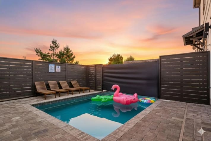 A generous sized pool for your stay (15ft long)