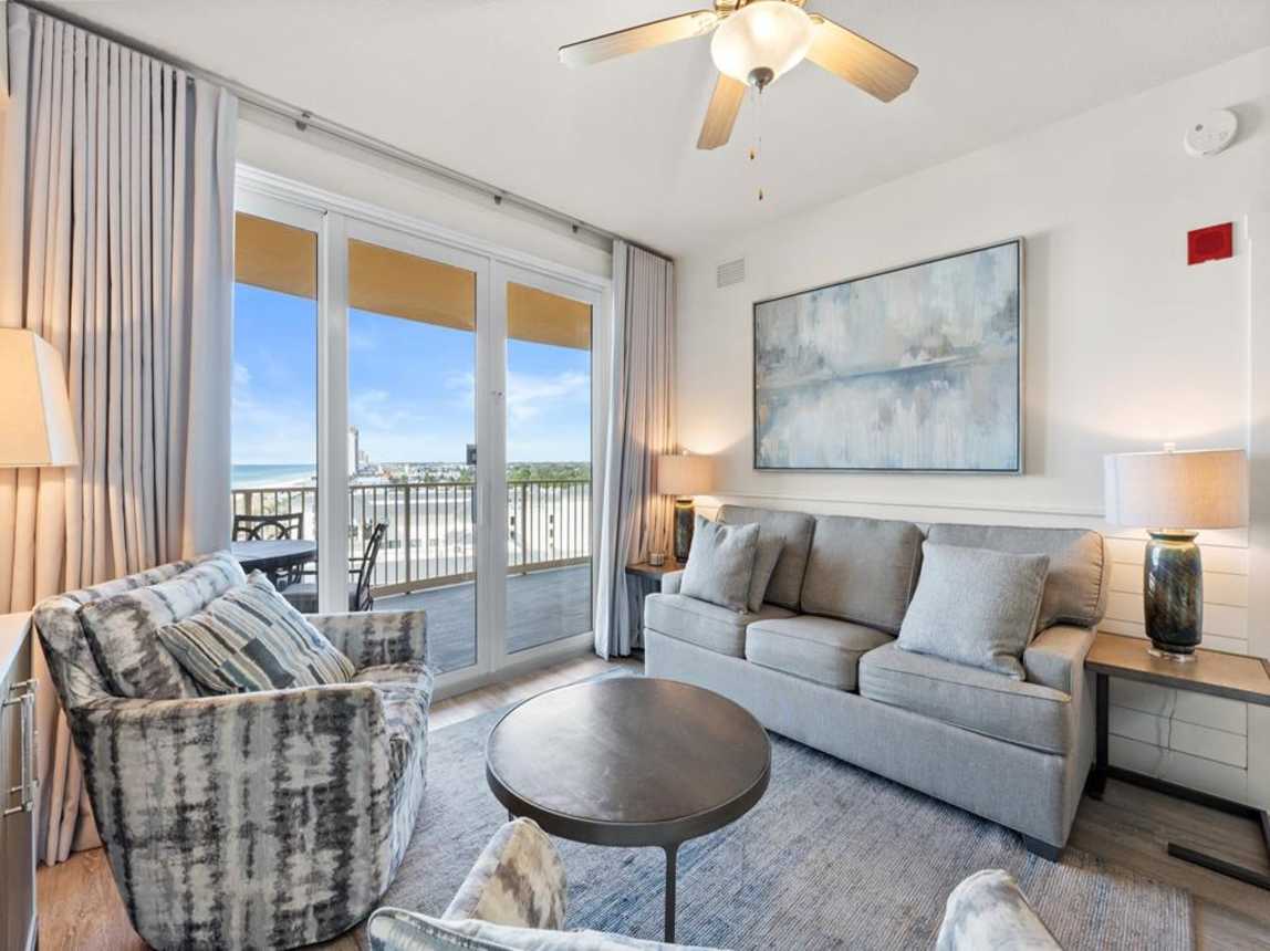 Living Area with Balcony