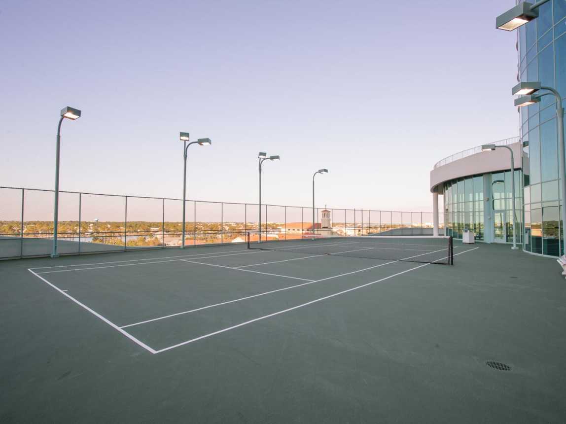 Two tennis courts so you can stay active and on your game when not beach bummin'!