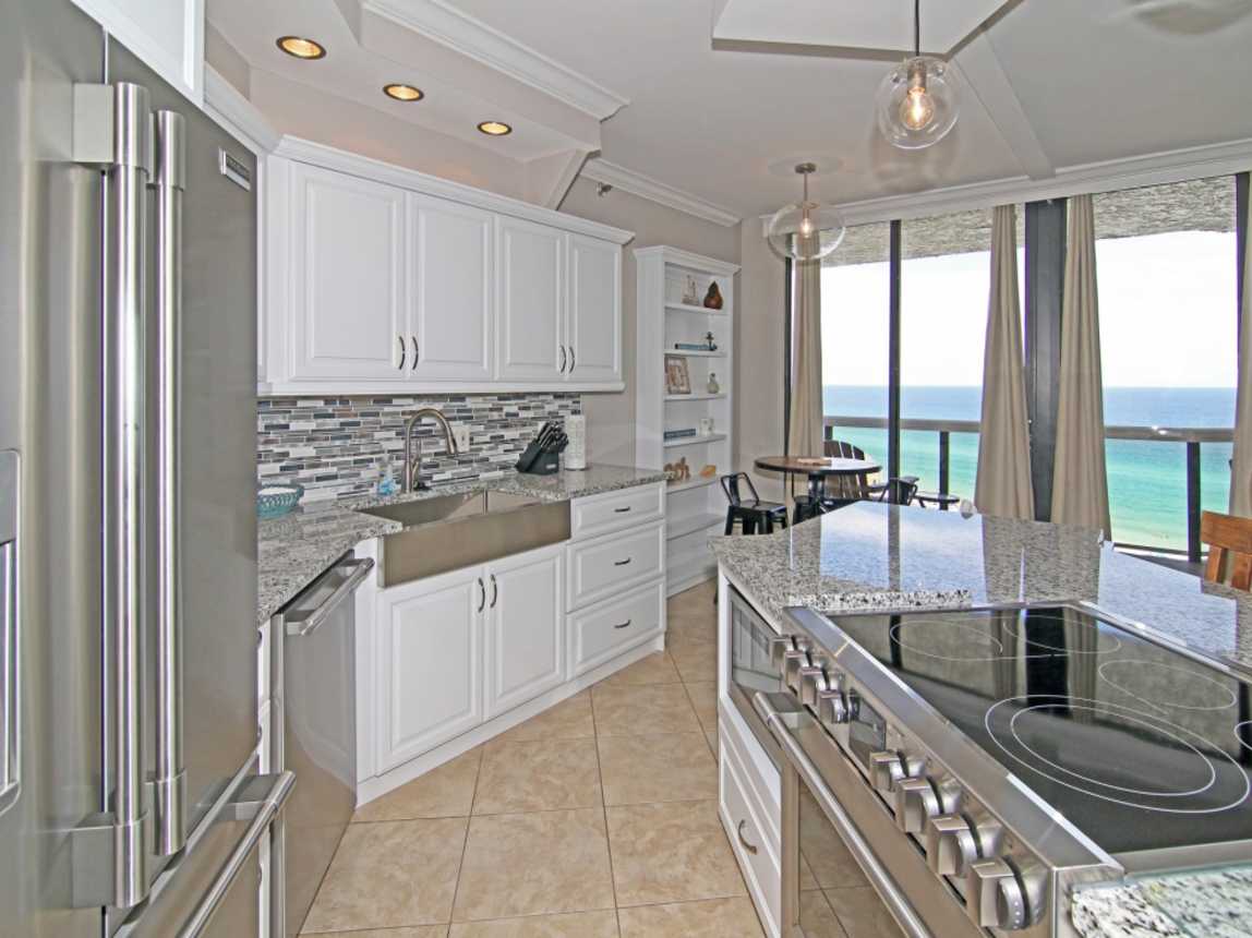 All high-end appliances, new cabinets &amp; granite.