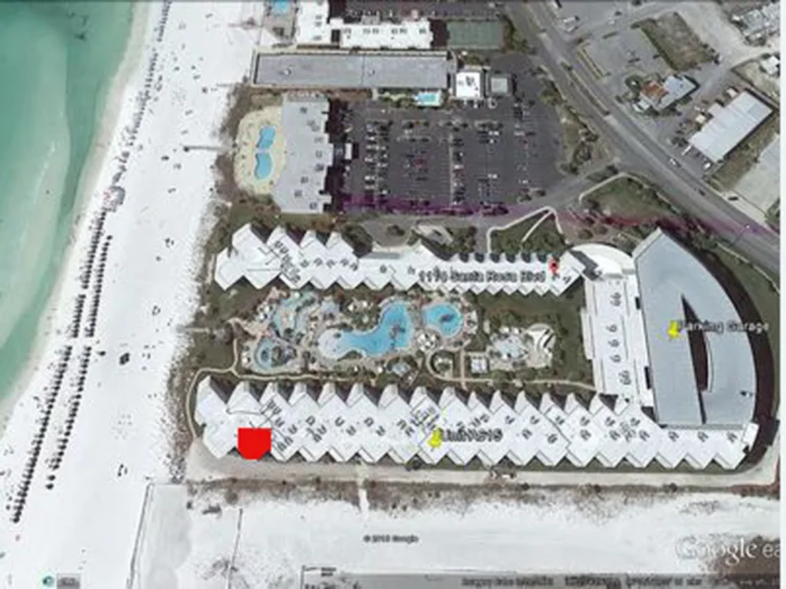 Our condo location within Waterscape- Perfect view of the ocean!