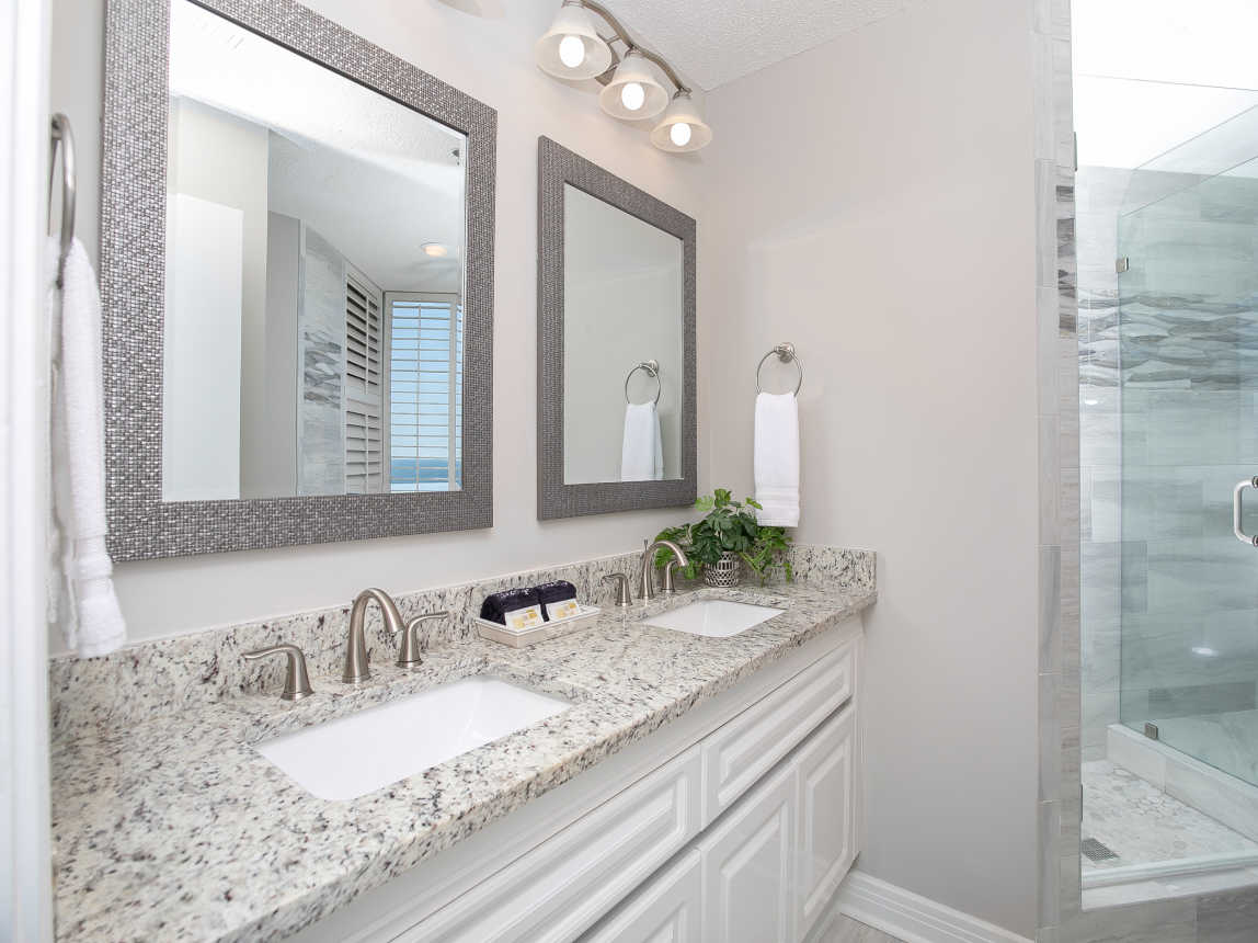 Master Bathroom with Double Vanities