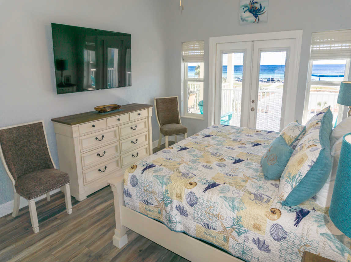 Additional View of King Master Suite with Private Bath and Covered Porch Access