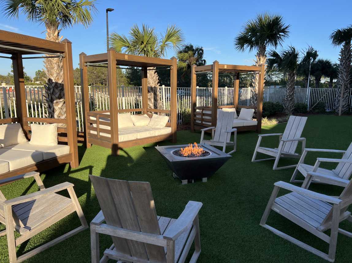 End the perfect day by relaxing around the Tower II Fire Pit!