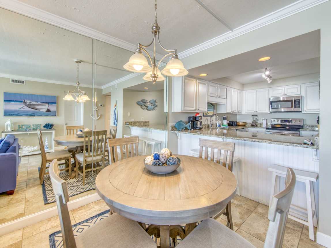 Gather around the table after a fun day in the sun.