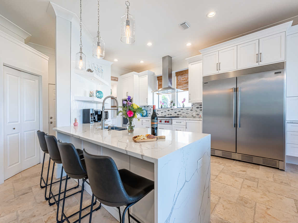 New Custom Kitchen with Breakfast Bar