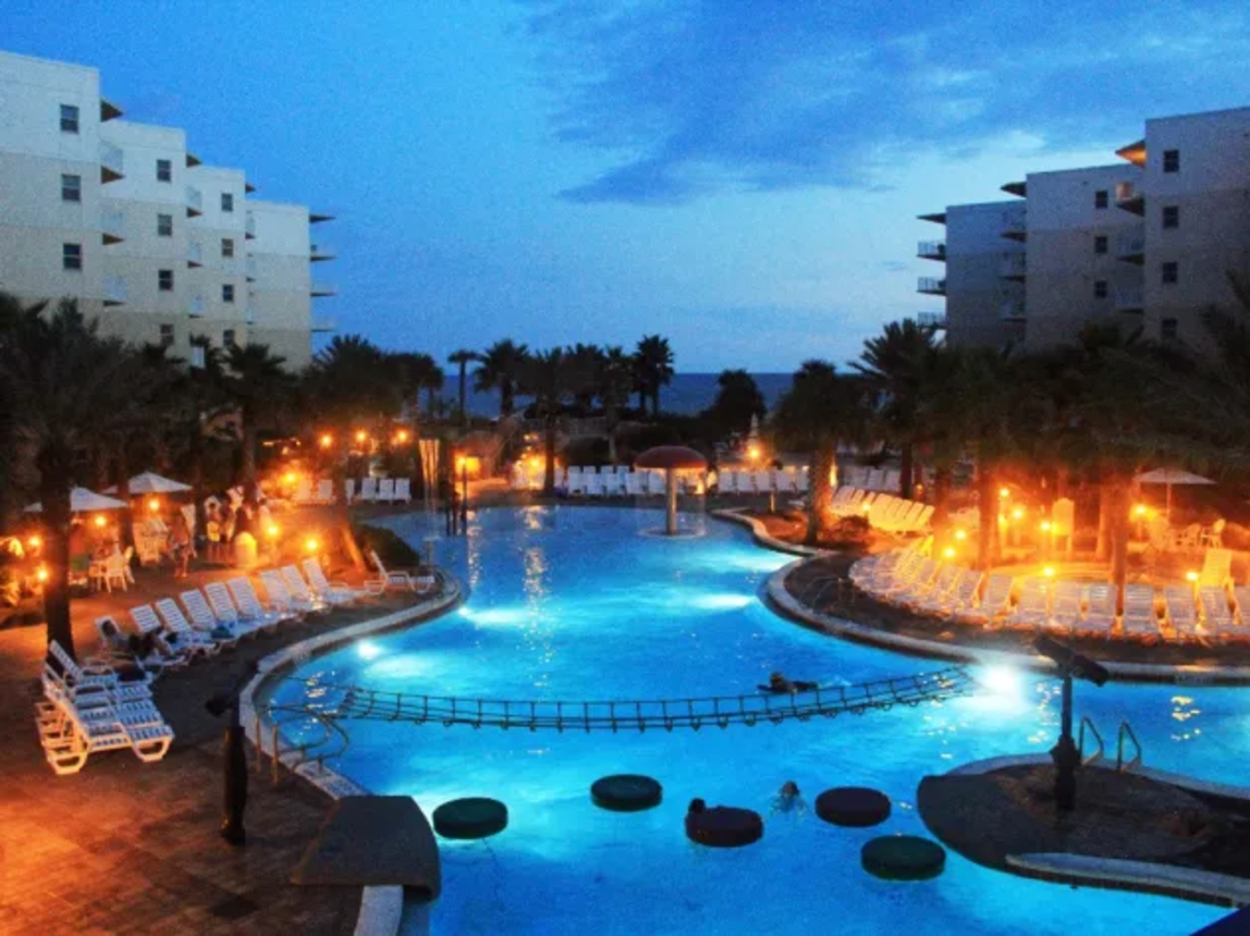 The pools at Waterscape are unmatched! This one includes a waterfall &amp; lily pads