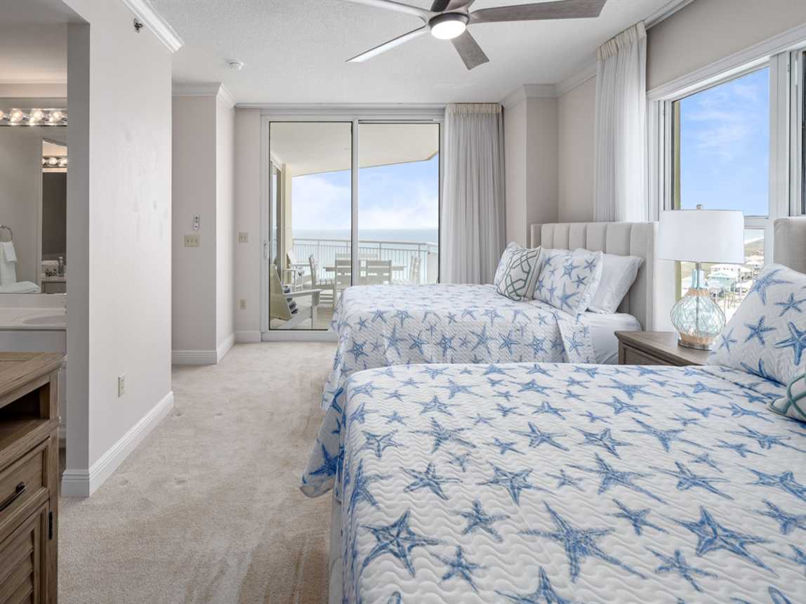 Bedroom #4 with Two Queen Beds and Private Bathroom