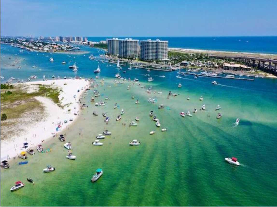 Easy Boat Access to Shallow Water Shoals, Islands, Restaurants, and Bars 