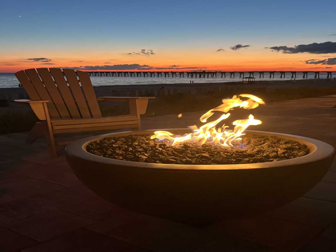 New firepits elevate the evening sunsets 