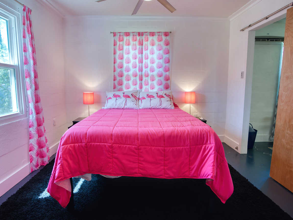 Pink Flamingo Queen Bedroom