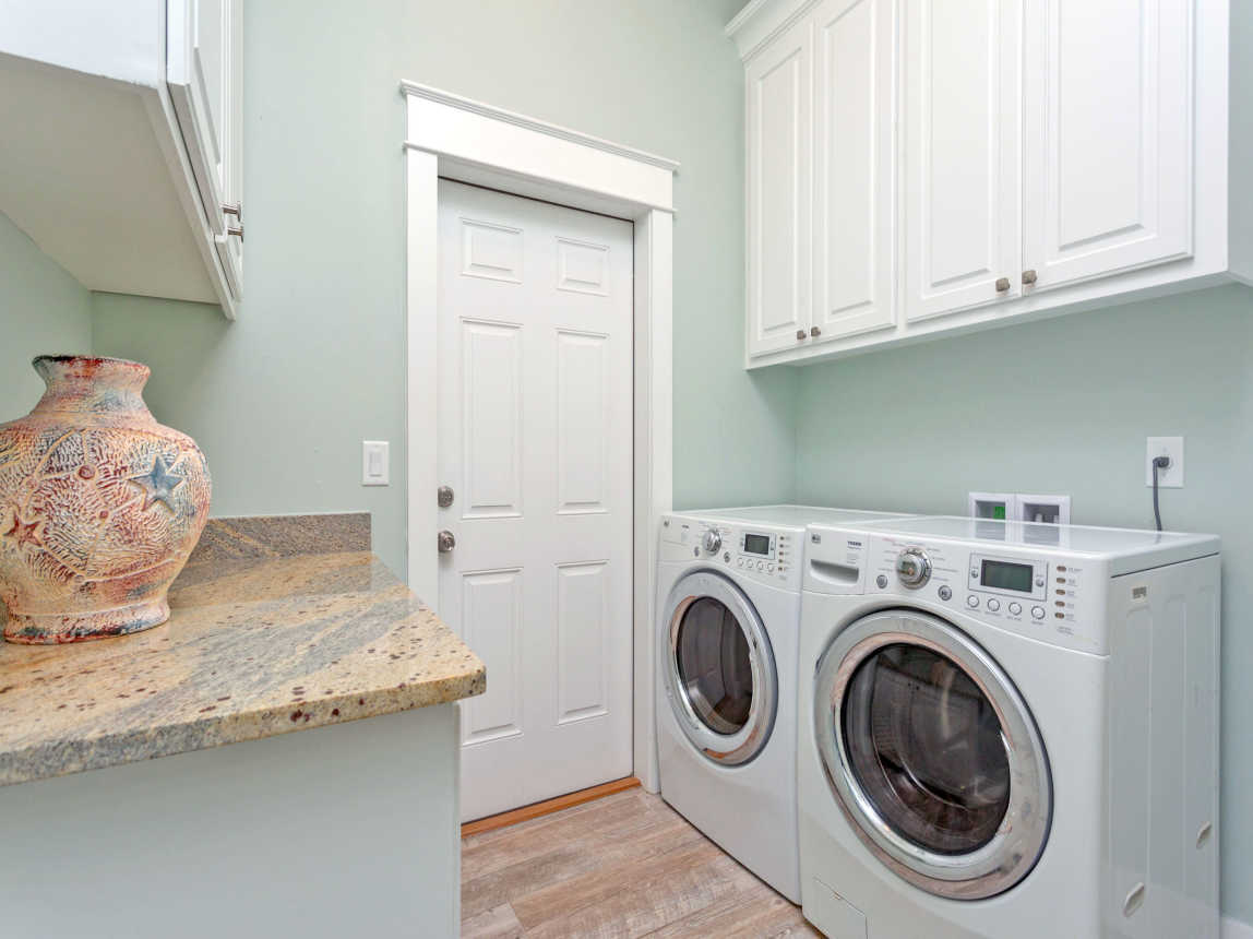 Front loading washer and dryer