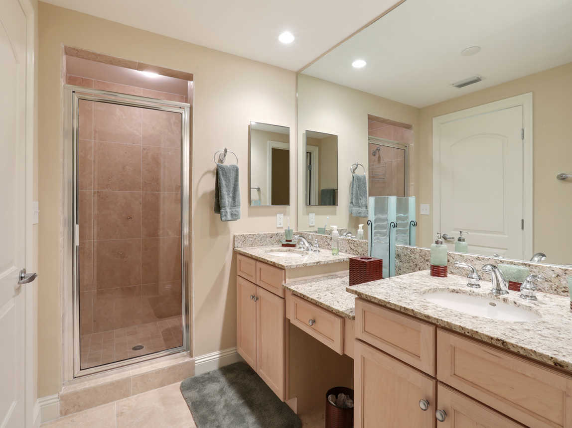 Master Bath with dual vanities and water closet