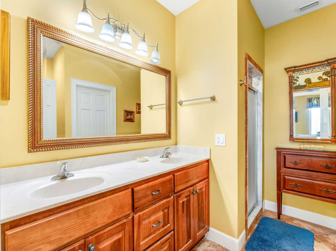 Master bath with large walk in closet and Shower