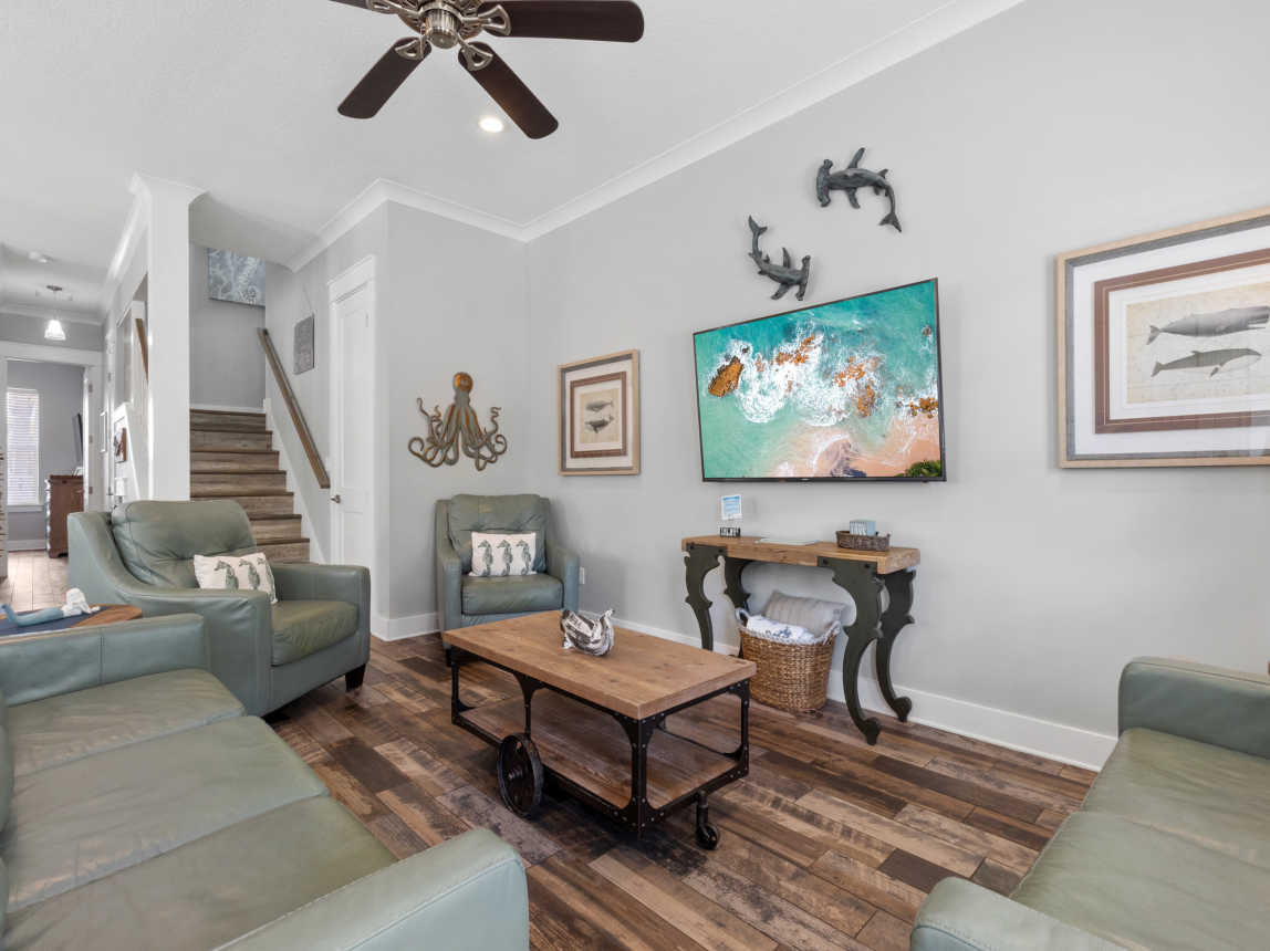 First Floor Living Area with Smart TV's