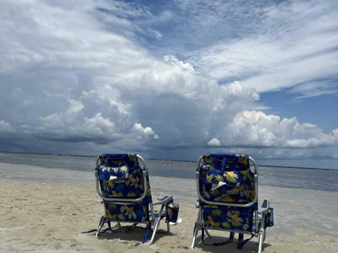 One of our favorites is to setup on a sandbar for the day!