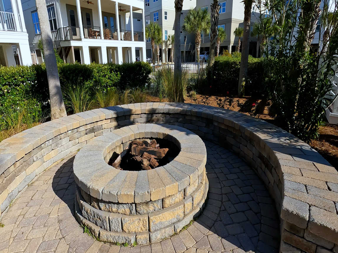 Cottages at Romar C3 Pool Area Fire Pit