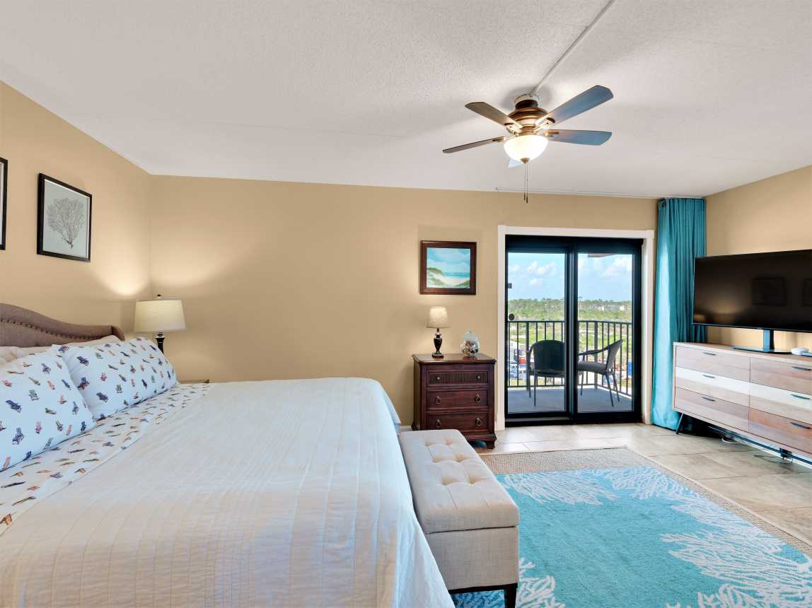 Master is large with it's own balcony