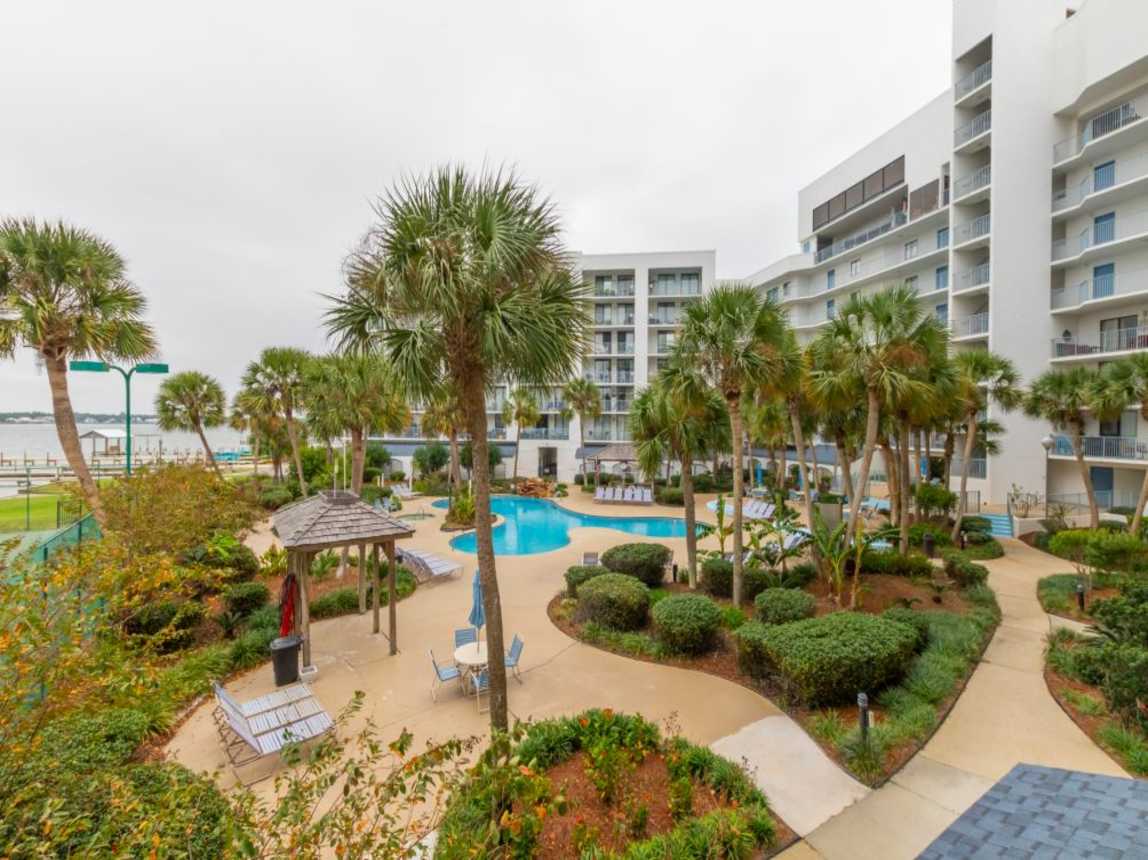 Pool View from Balcony