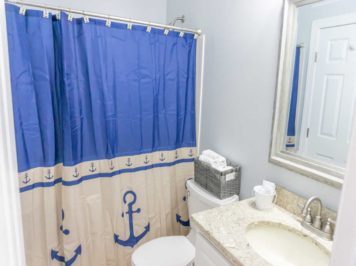 Shared Hall Bath that is also accessible from the Custom Bunk Room