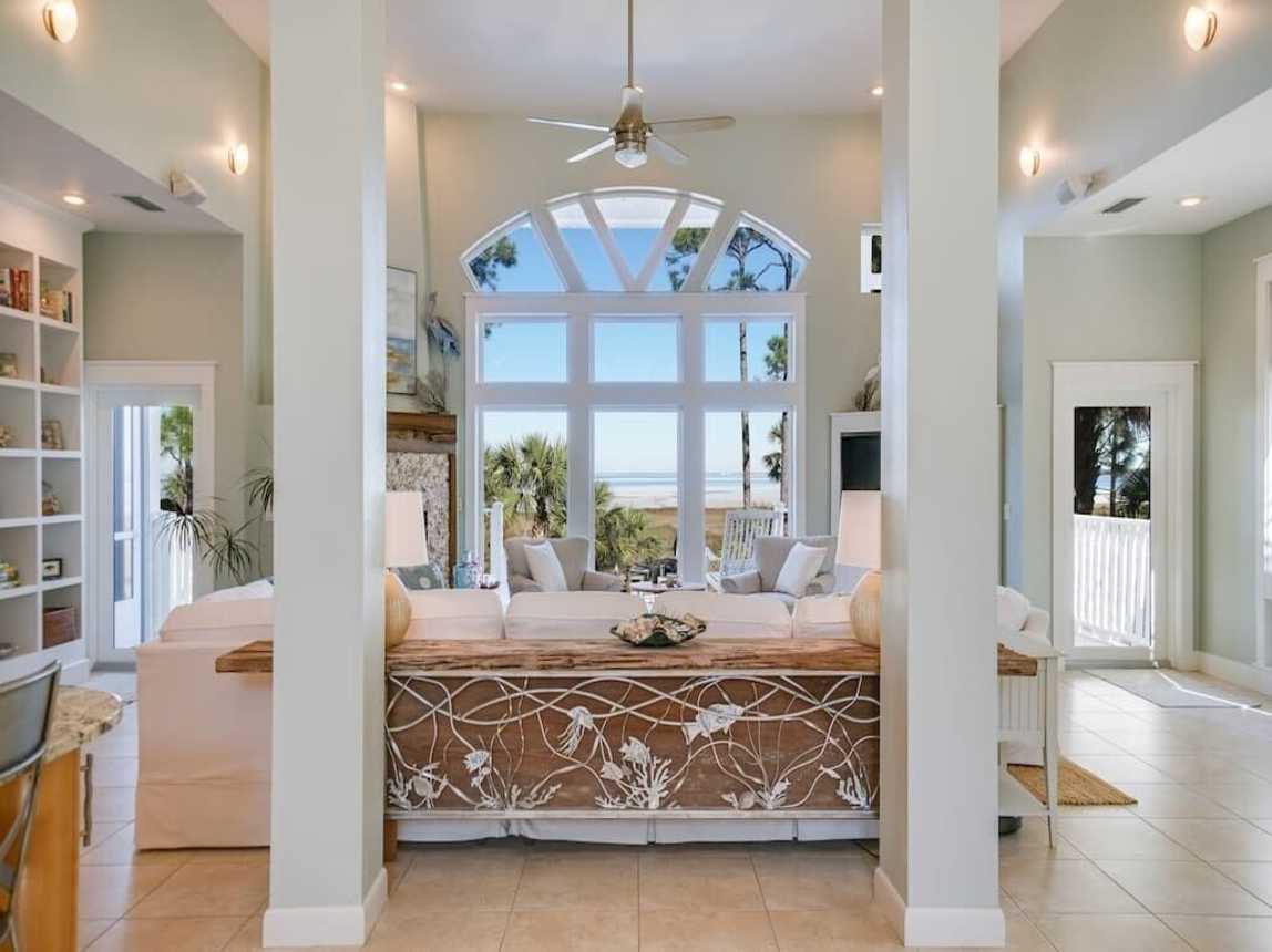 Amazing views in the living area. So much natural light from the skylights and windows