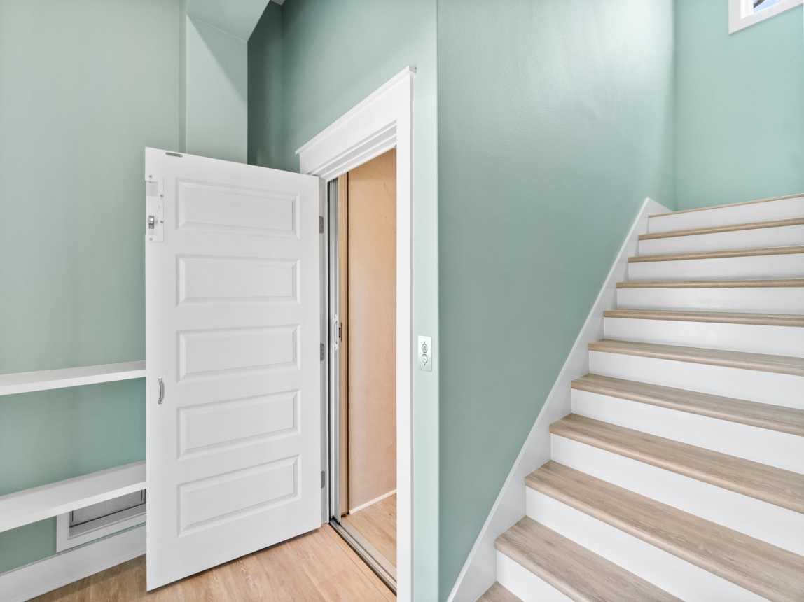 Entry with choice of stairs or elevator to all floors!