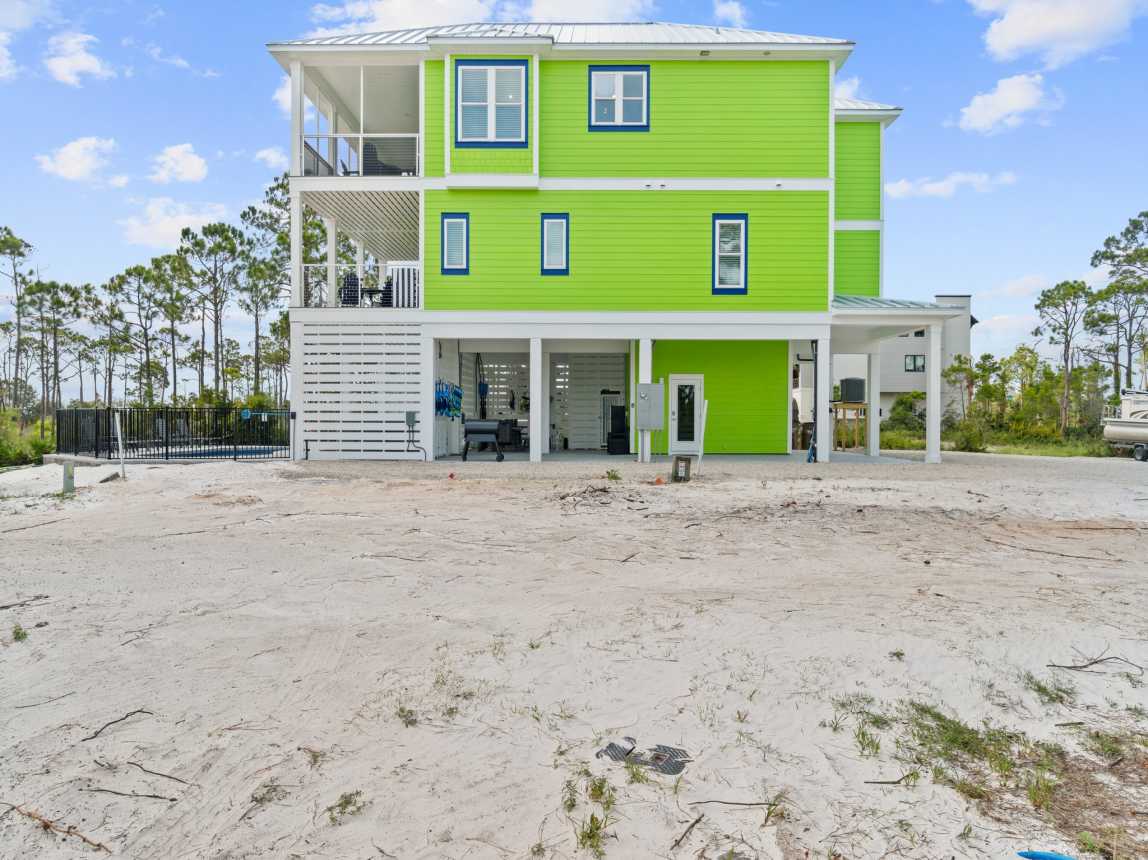 North side view of Home