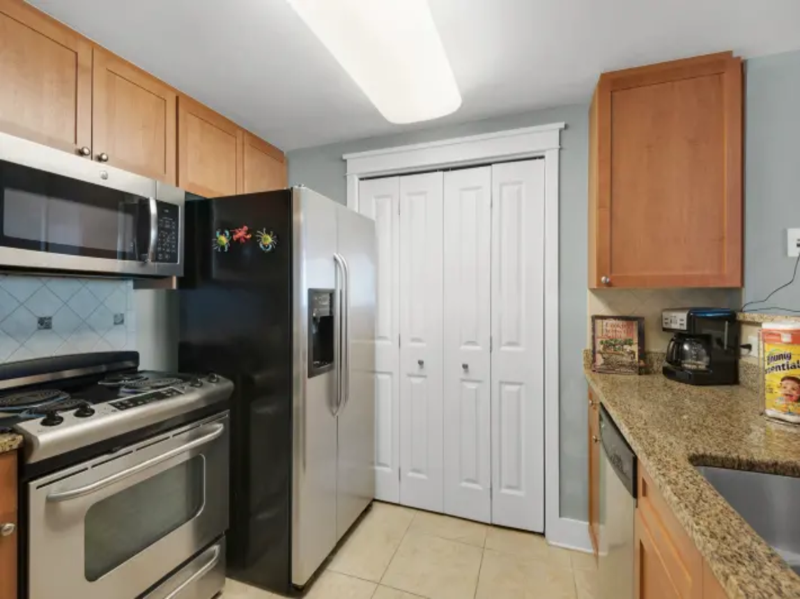 Fully stocked kitchen