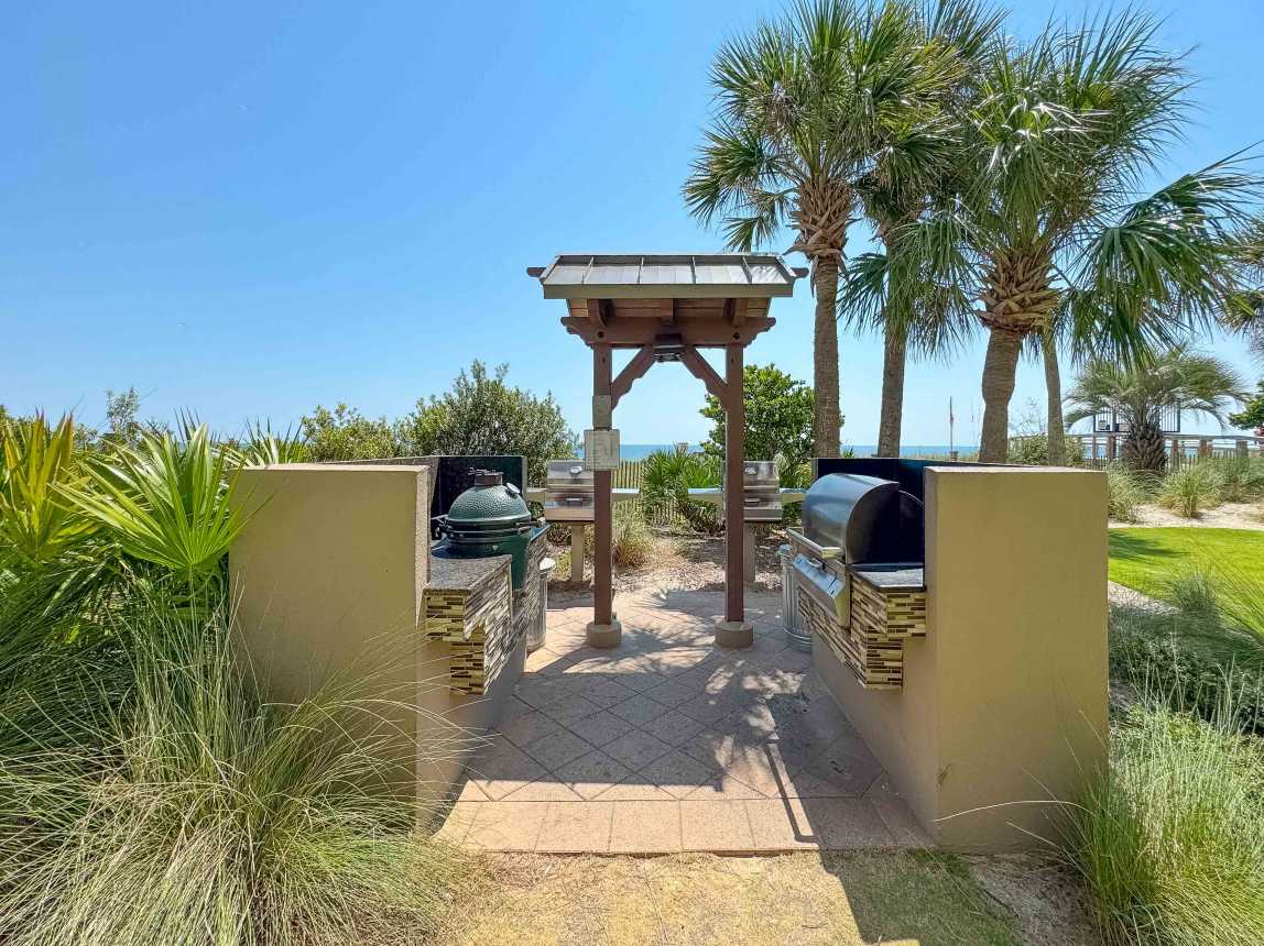 Green Egg, Charcoal Grills, And All With The Best Views Of The Gulf And Beach