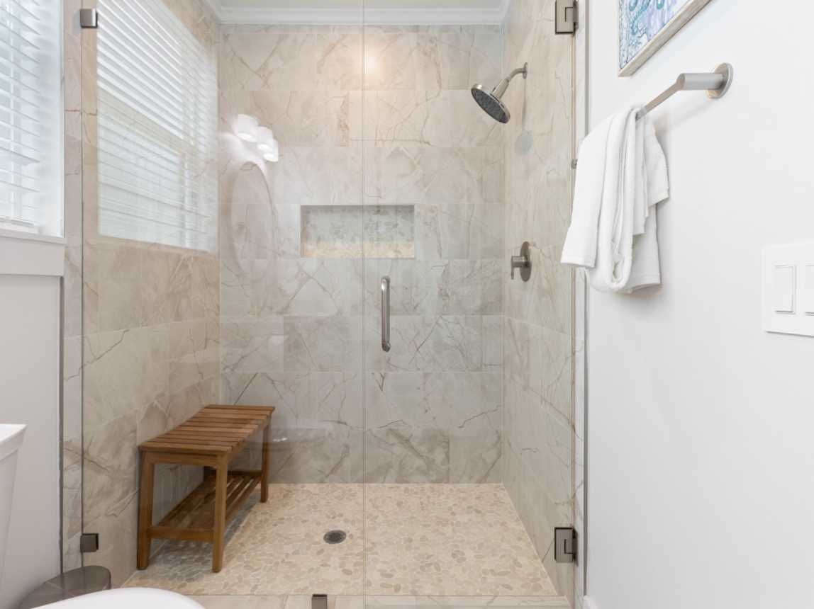 Luxurious Walk-In Shower - 2nd Floor