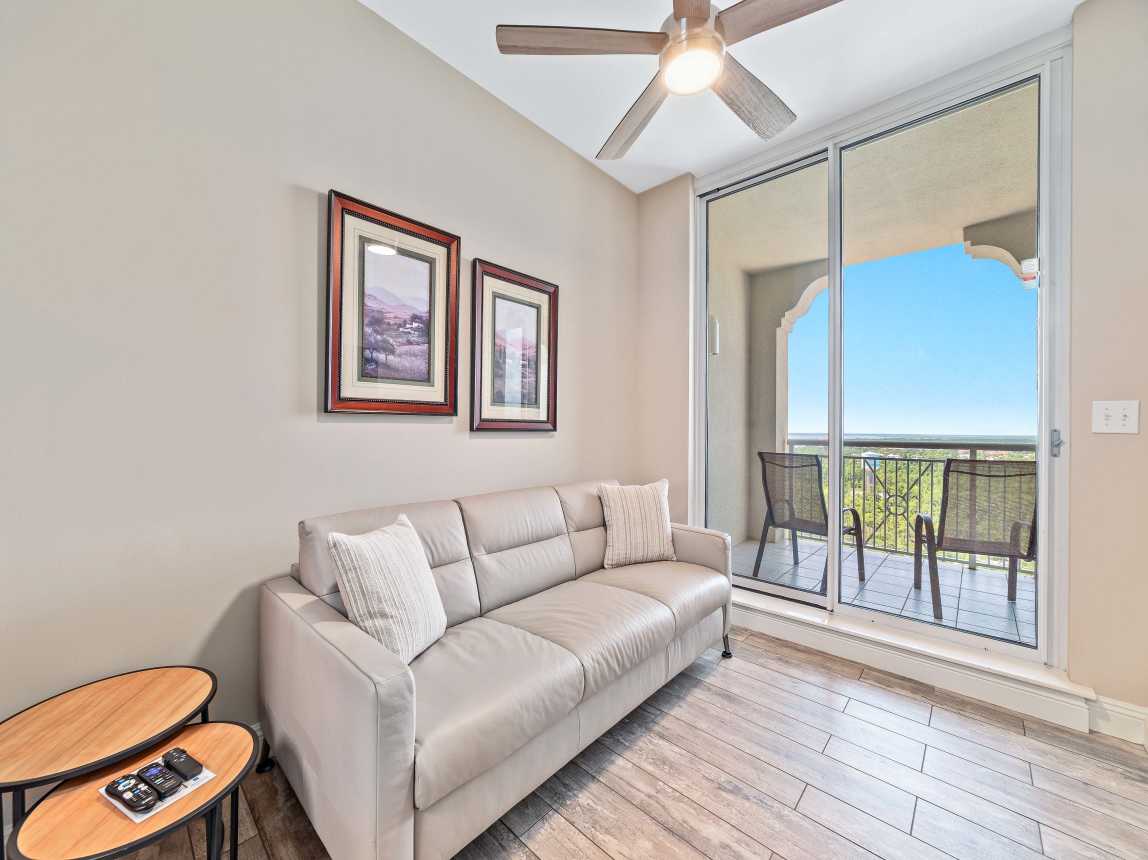 Enjoy the convenience of a sleeper sofa in a side room, it can be open all week