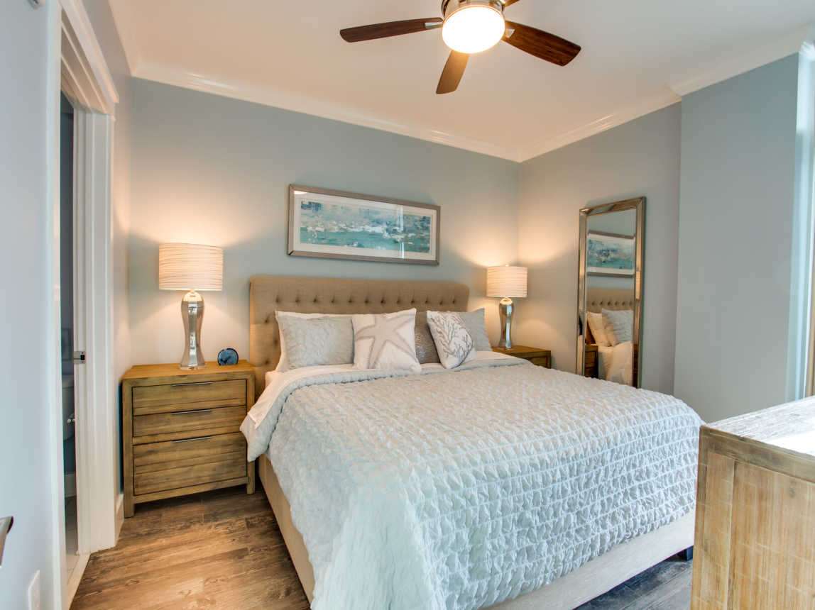 2nd Master Bedroom boasts another king bed with brand new mattress and bedding.