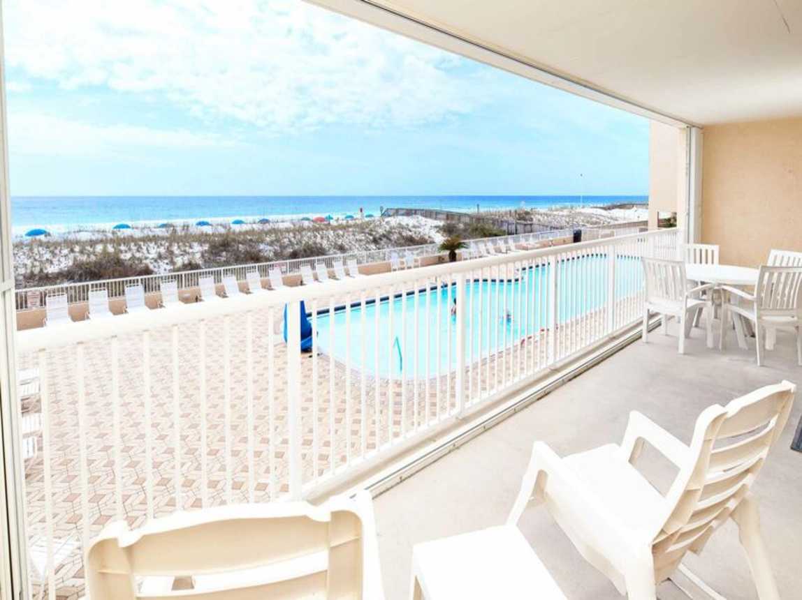 Balcony View - 
Islander Beach Resort, Unit 2005, Okaloosa Island, Fort Walton Beach Vacation Rentals