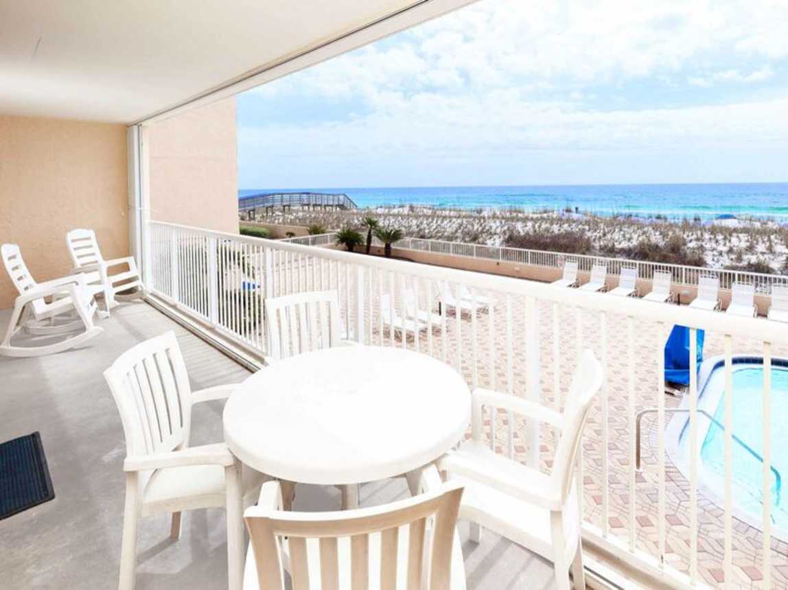 Balcony View - 
Islander Beach Resort, Unit 2005, Okaloosa Island, Fort Walton Beach Vacation Rentals