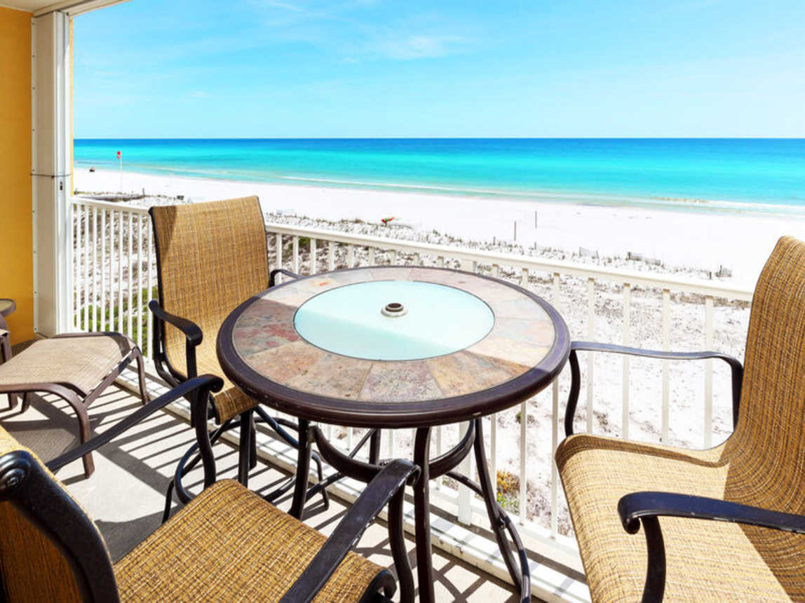 Balcony - 
Gulf Dunes 413 Fort Walton Beach Okaloosa Island Vacation Rentals