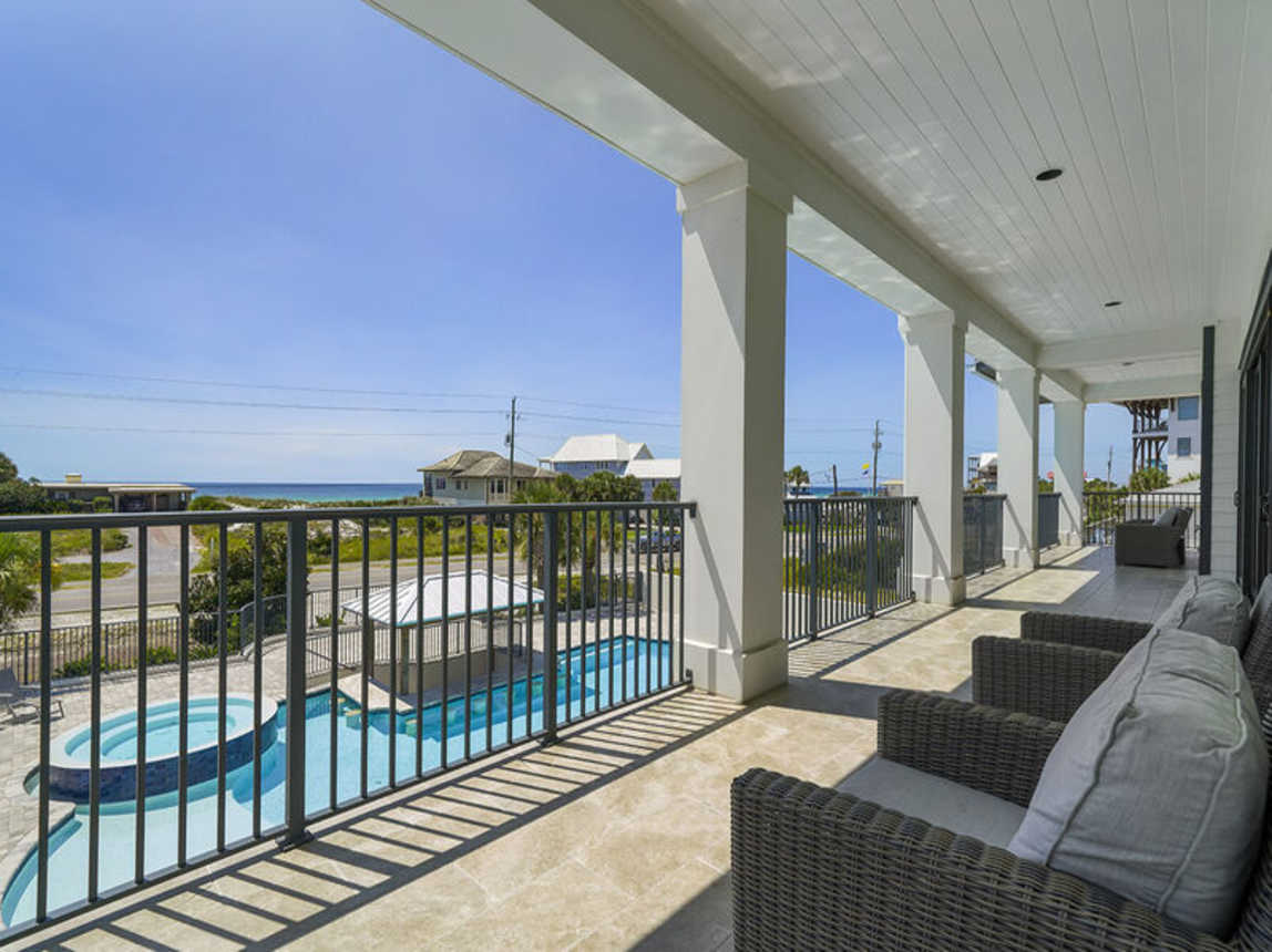 Dune It Up - Pet-Friendly Vacation Rental House with Game Room, Elevator, Golf Cart, Private Pool & Hot Tub and Beach Views from Balcony in Dune Allen Beach, Florida - Five Star Properties Destin/30A