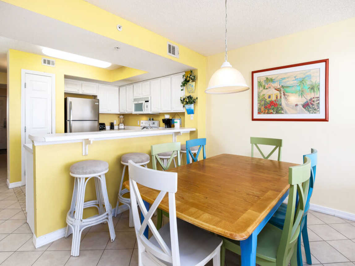 Dining Area - 
Gulf Dunes Resort Unit 108 Okaloosa Island Fort Walton Beach FL
