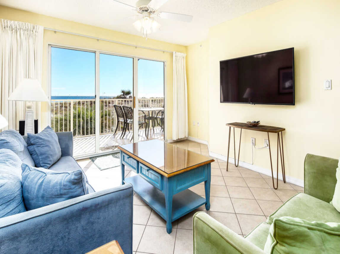 Living Room - 
Gulf Dunes Resort Unit 108 Okaloosa Island Fort Walton Beach FL