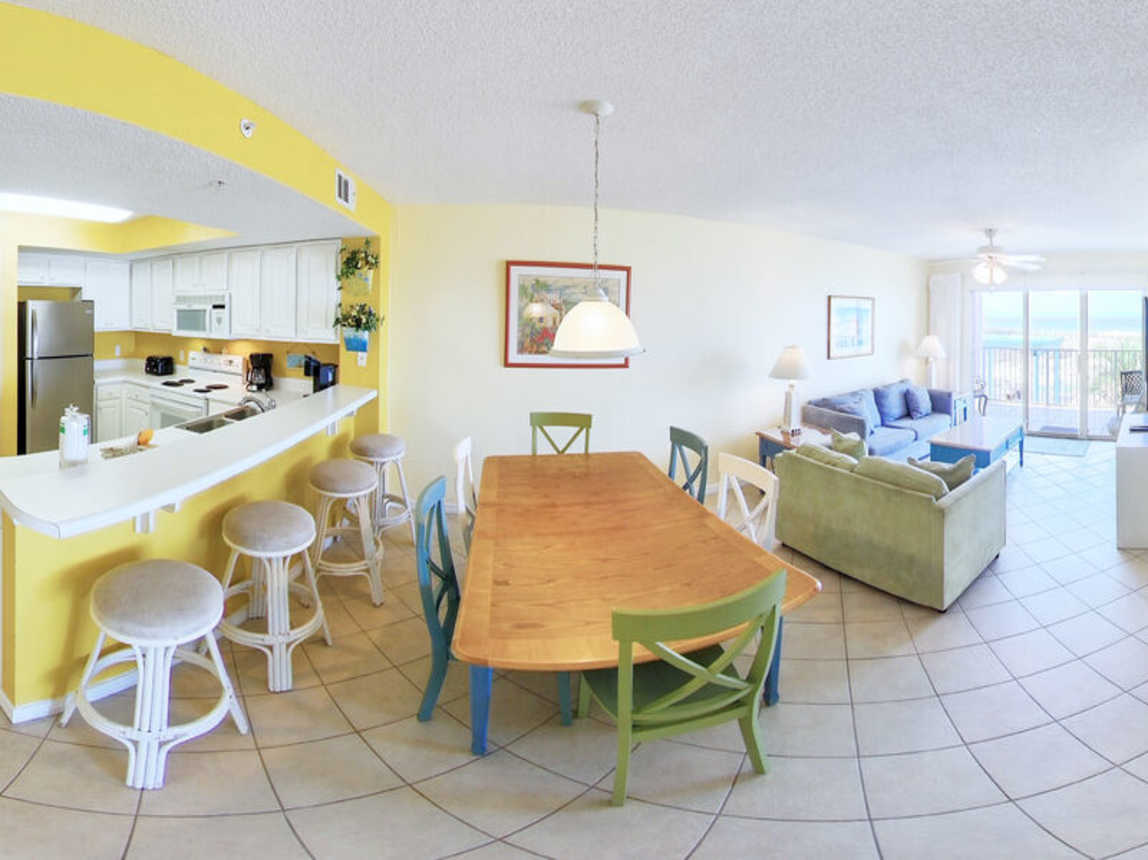 Dining Area - 
Gulf Dunes Resort Unit 108 Okaloosa Island Fort Walton Beach FL