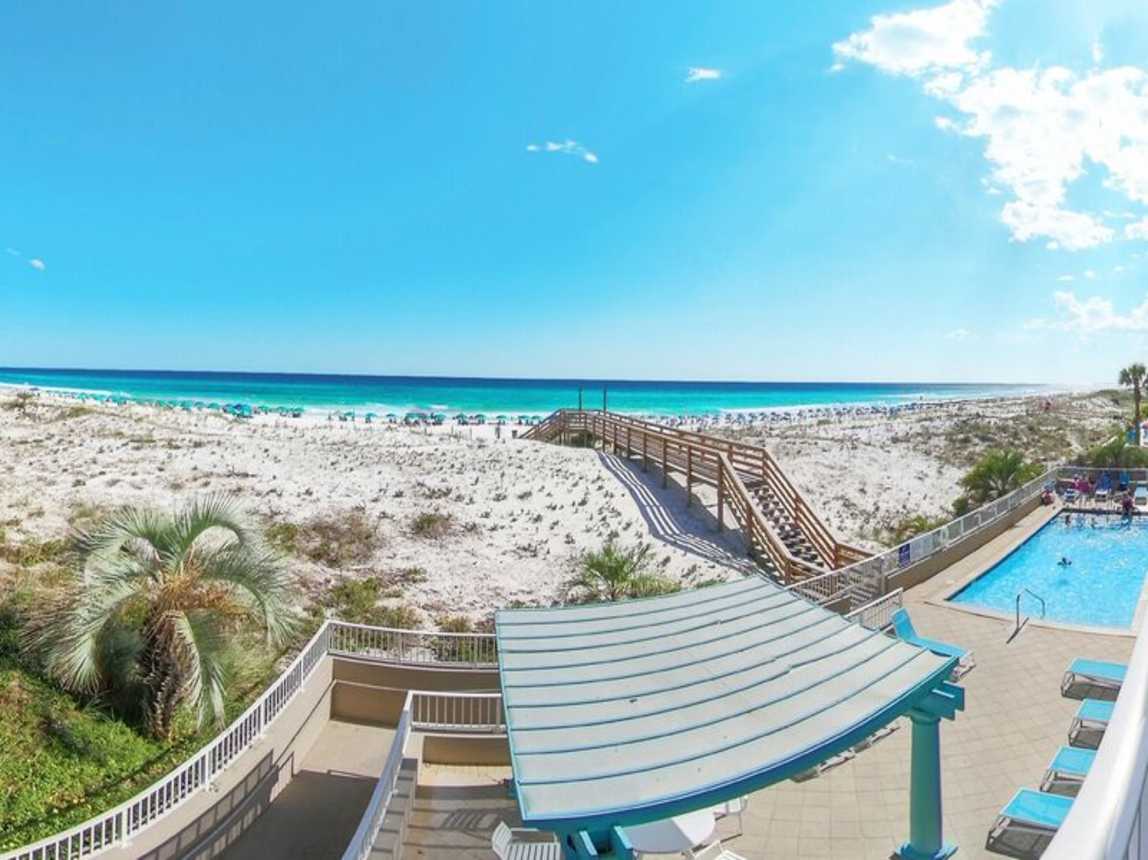 Balcony - 
Gulf Dunes 214 Fort Walton Beach Okaloosa Island Vacation Rentals