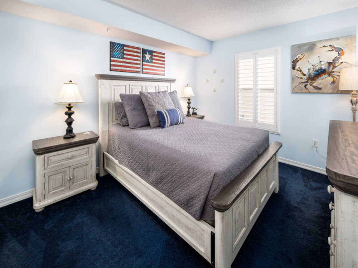 2nd Bedroom - Queen - 
Gulf Dunes 309 Fort Walton Beach Okaloosa Island Vacation Rentals