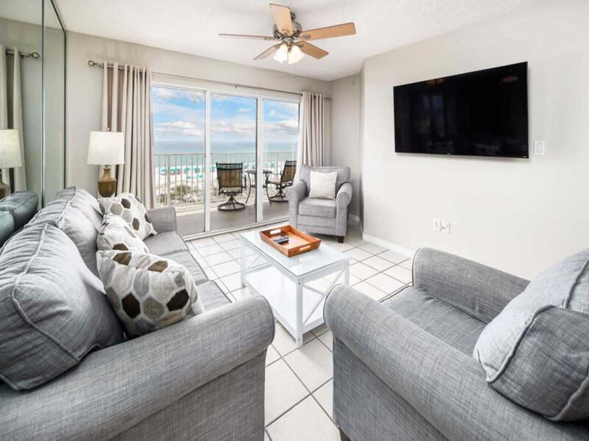 Living Room - 
Gulf Dunes 309 Fort Walton Beach Okaloosa Island Vacation Rentals