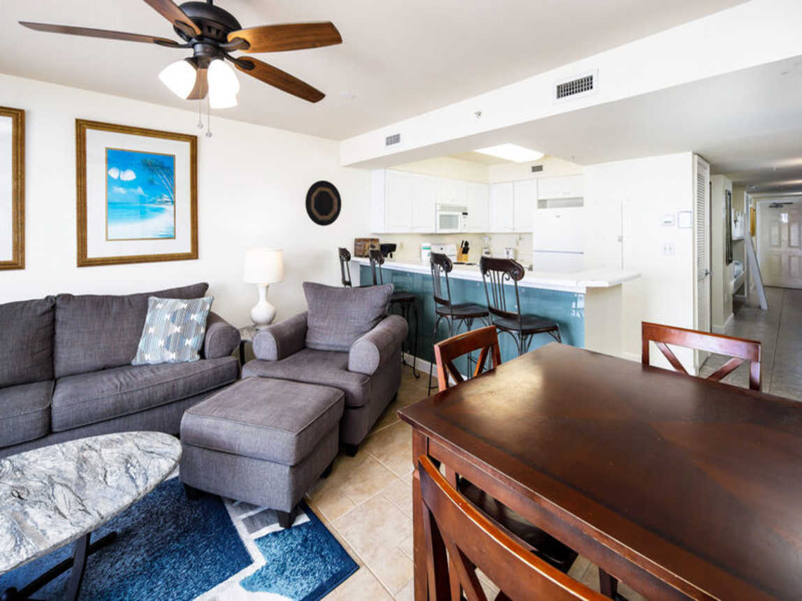 Dining Area -  
Pelican Isle Resort 305 Okaloosa Island Fort Walton Beach Vacation Rentals by Sunset Resort Rentals