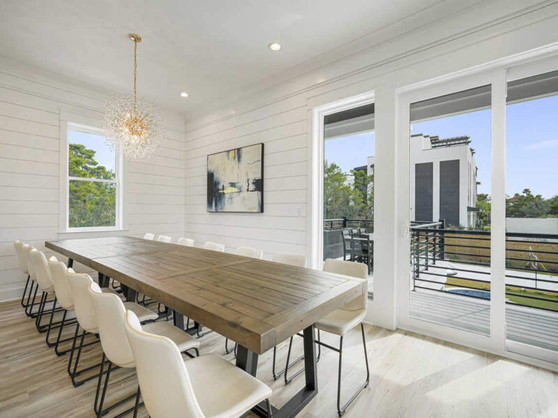 Deja Blue - Extravagant Vacation Beach House with Private Pool with Swim Up Bar, Putting Green, Sand Volleyball, and Rooftop Grill in Blue Mountain Beach, Florida - Five Star Properties Destin/30A