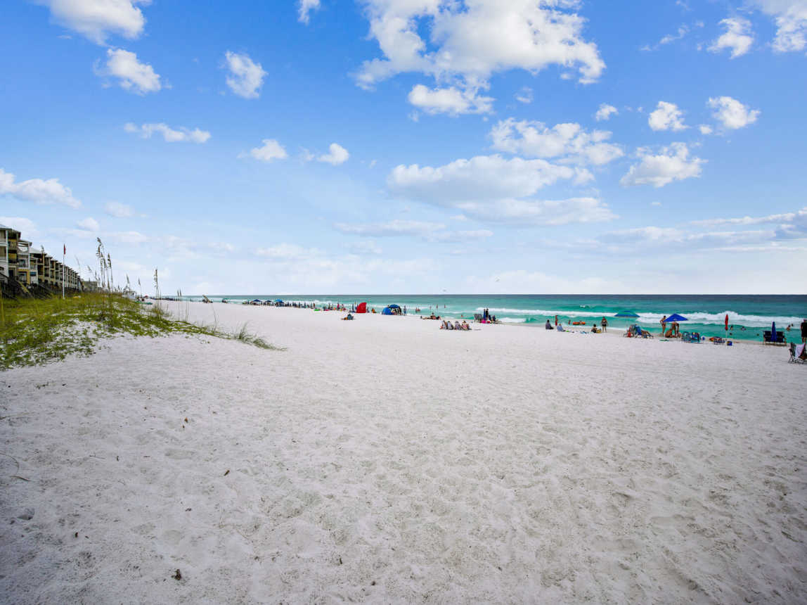Beach view from the access