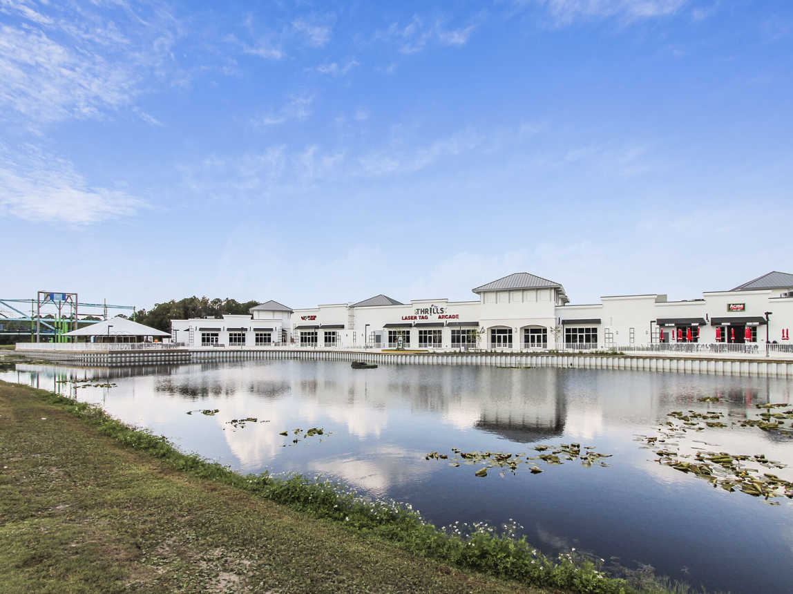 Shopping and restaurants onsite.