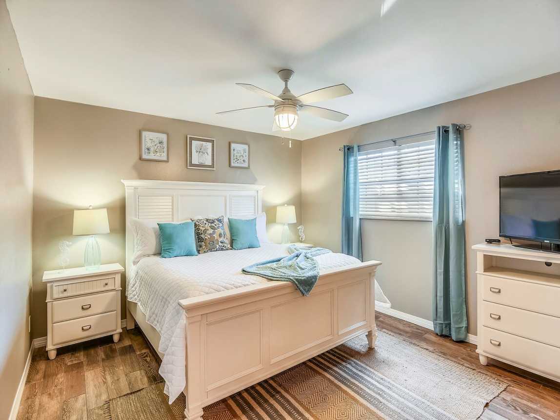 King mattress in master bedroom