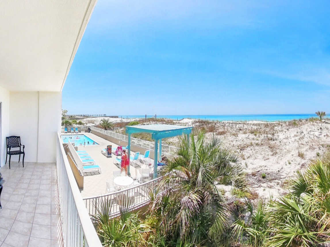 Balcony - 
Gulf Dunes Resort Unit 108 Okaloosa Island Fort Walton Beach FL
